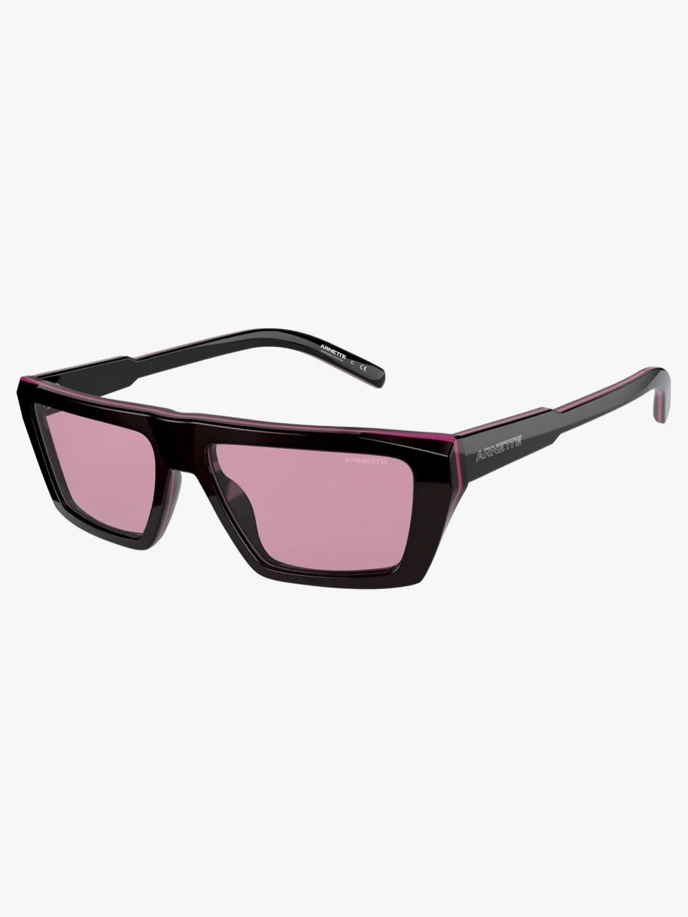 AR NETTE Unisex Sunglasses Heathered Black Grey Frame, Grey Black Mirror Lenses,